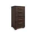 Ver imagem 1 de Cômoda Moderna Reforçada Compacta Marrom com 5 Gavetas Espaçosa Luxo Pry