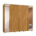 Ver imagem 1 de Guarda Roupas Casal 6 Portas 2 Espelhos 278cm Volpi 100% Mdf Linha Espazzo Madetec