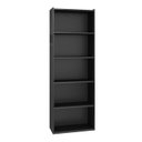 Ver imagem 5 de Estante Livreiro para Livros Prateleiras Luiza 60cm MDP Preto Fosco Sala Escritório