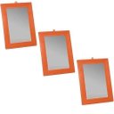 Ver imagem 1 de Kit 3 Espelho com Moldura para Barbear Viagem 18x25cm