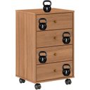 Ver imagem 7 de Mesa de Cabeceira 04 Gavetas Presence 9070 Amendola Touch Demobile