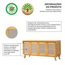 Ver imagem 4 de Buffet Aparador Tela 4p Madeira Maciça Deltan - Imbuia