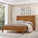 Ver imagem 1 de Cama de Casal 100% MDF 123cm x 175cm Duo Marrom/Freijó