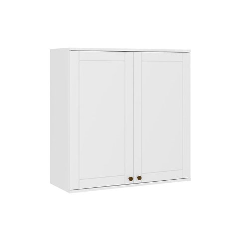 Armário Aéreo P/ Cozinha Bella 2602 C/ 2 Portas 80cm Branco - Carraro