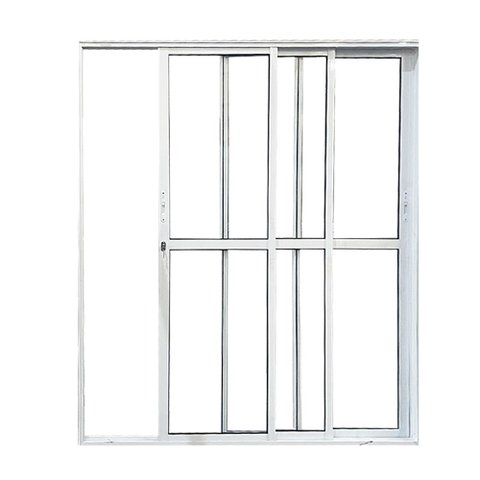 Porta Sacada 3 Folhas Móveis Alumínio Branco Linha 25:210 x 200