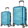 Conjunto Mala de Viagem 2 Peças Bordo e Média com 4 Rodinhas 360º As67 Azul - 1