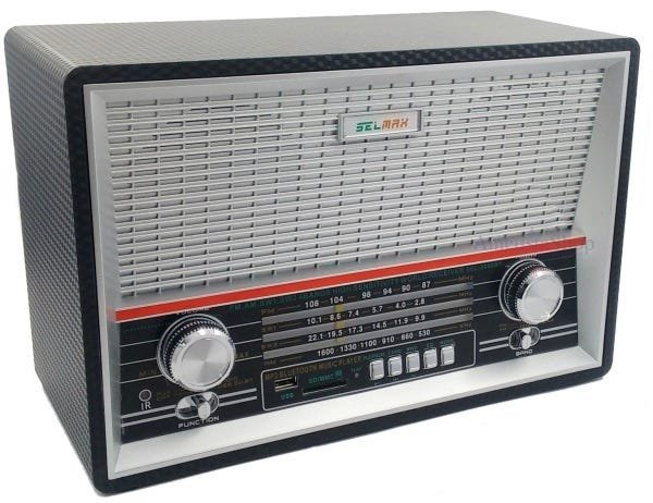 Rádio Retrô com Controle Bluetooth Bt 2068 Livstar - 4