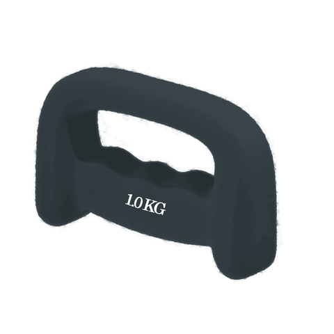 Peso De Mao Halter Boxing Dumbell 1kg Revestido Musculacao Treino Fitness Exercicio Fisico Academia 