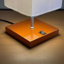 Ver imagem 4 de Abajur Luminaria de Mesa Quadrado e Interruptor Ref 49 Decoração Casa Sala Quarto Escritório Moveis