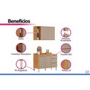 Ver imagem 5 de Cozinha Completa 2 Peças Plena CZ471 Cinamon/Nude Demóbile