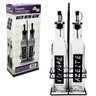 Conjunto Galheteiro para Azeite e Vinagre 2 Garrafas com Suporte 270ml em Casa Tem - 3
