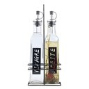 Ver imagem 1 de Conjunto Galheteiro para Azeite e Vinagre 2 Garrafas com Suporte 270ml em Casa Tem