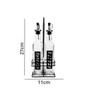 Ver imagem 4 de Conjunto Galheteiro para Azeite e Vinagre 2 Garrafas com Suporte 270ml em Casa Tem