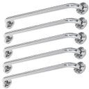 Ver imagem 1 de Barra Alça Apoio 80cm Inox Kit 5 Uni Suporte Anti Queda Idoso Cadeirante Deficiente Banheiro Box Cor
