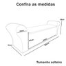 Recamier Baú Calçadeira Chaise Quarto Solteiro 90cm Barcelona:suede Cinza Claro - 5