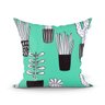 Capa Almofada Verde Cacto Estampada Decorativa 45cm x 45cm com zíper Tecido Microfibra - 1