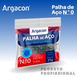Palha de Aço Número 0 Argacon Profissional Kit 20 Unidades - 6