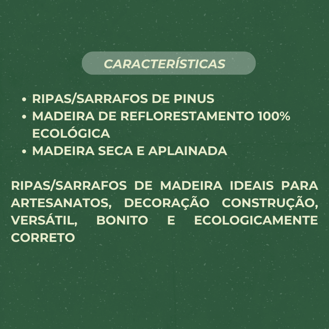 20 Ripas/sarrafos de 2x2x100 Cm Madeira de Pinus - 4