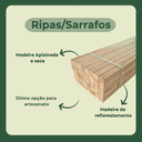 Ver imagem 3 de 20 Ripas/sarrafos de 2x2x100 Cm Madeira de Pinus