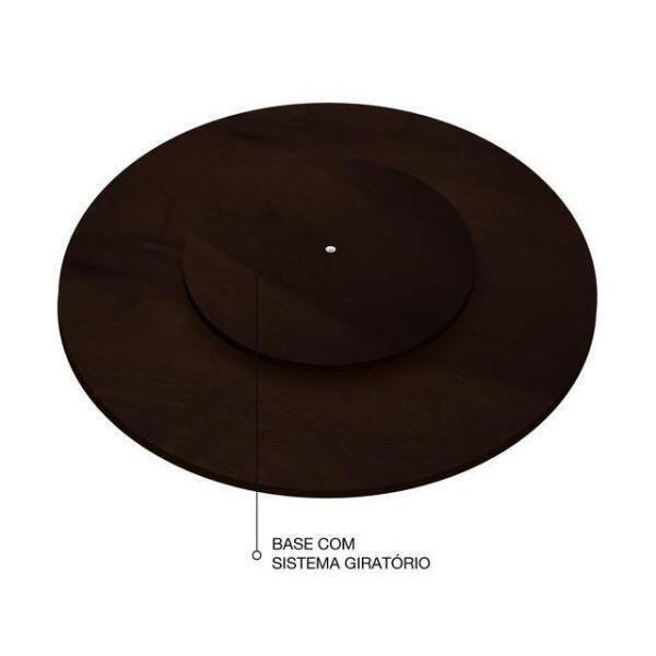 Prato Giratório Decorativo Para Cozinha 50 Cm Tabaco - 2