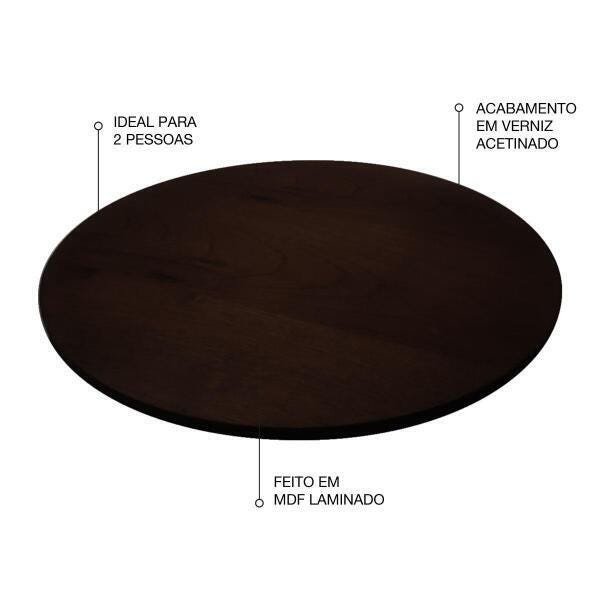 Prato Giratório Decorativo Para Cozinha 50 Cm Tabaco - 4