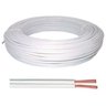 Fio Cordão Paralelo 2X0,75Mm Branco Rolo Com 100 Metros - 1