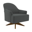 Ver imagem 1 de Poltrona Giratória 73cm Epic Veludo Cinza - Sallar Home