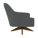 Ver imagem 6 de Poltrona Giratória 73cm Epic Veludo Cinza - Sallar Home