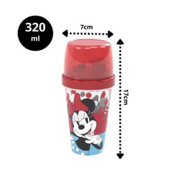 Kit Lancheira Minnie Disney Shakeira 320ml e Sanduicheira - Plasútil - 4