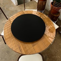 Prato Giratório para Servir na Mesa de Jantar 70 Cm - Preto - 3