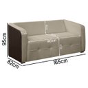 Ver imagem 7 de Sofá Orgânico Tokio 2 Lugares 165cm Bouclê Facto:bouclê Bege