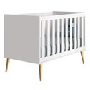 Ver imagem 5 de Quarto Infantil Theo 3 portas Branco Fosco com Pés Madeira Natural - Reller Móveis