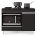Ver imagem 7 de Balcão Multiuso para Cooktop 4 Bocas Georgia Preto - Lumil Móveis