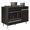 Ver imagem 1 de Balcão Multiuso para Cooktop 4 Bocas Georgia Preto - Lumil Móveis