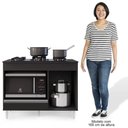 Ver imagem 4 de Balcão Multiuso para Cooktop 4 Bocas Georgia Preto - Lumil Móveis