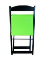 Ver imagem 4 de Conjunto Mesa Dobrável com 4 Cadeiras Preto Estofado Verde Limão Kit Bar Restaurante