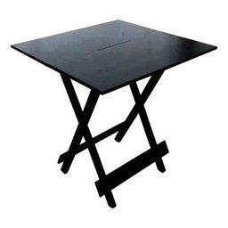 Conjunto Mesa Dobrável com 4 Cadeiras Preto Estofado Verde Limão Kit Bar Restaurante - 2