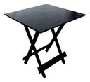 Ver imagem 2 de Conjunto Mesa Dobrável com 4 Cadeiras Preto Estofado Verde Limão Kit Bar Restaurante