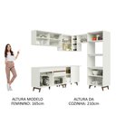 Ver imagem 6 de Armário de Cozinha Completa de Canto 402cm Branco Reims Madesa 02