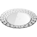 Ver imagem 2 de Conjunto 6 Prato Raso M 19cm Trama Crippa Cristal Neutro