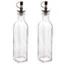 Ver imagem 1 de Kit 2 Garrafas de Vidro para Azeite ou Vinagre 270ml com Bico Dosador e Tampa Lyor