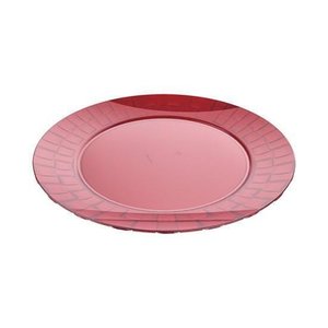 Conjunto 6 Pratos Rasos Vermelho 26cm Trama Crippa