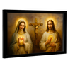 Quadro Decorativo Sagrado Coração de Jesus e Maria - 4