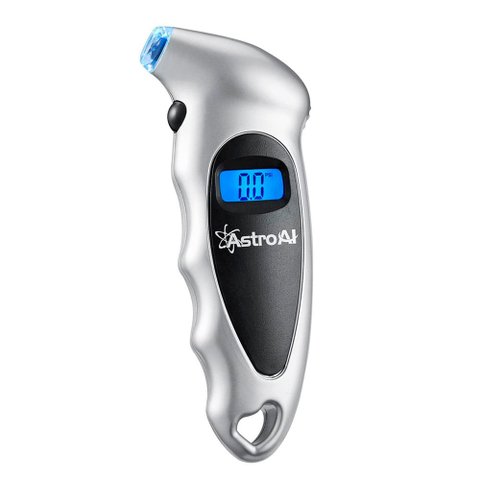 Medidor com visor LCD Digital de Pressão de Pneus de até 150 PSI ASTROAI