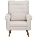 Ver imagem 3 de Poltrona de Amamentação Fixa Pés Manu Encanto D02 Bouclê Off White C-200 - Lyam Decor