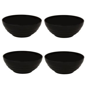 Conjunto Sopeira Oriental 1,2L Preto Com 4 Peças