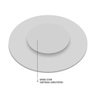 Prato Giratório Laqueado Branco 60 Cm Para Mesa De Jantar - 4
