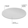 Prato Giratório Laqueado Branco 60 Cm Para Mesa De Jantar - 2