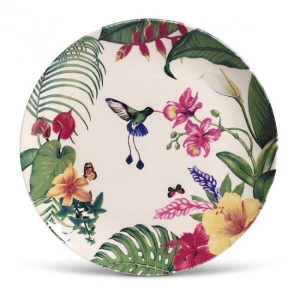 Prato Decorativo De Parede Beijaflor Ø29Cm Acompanha Suporte - 1