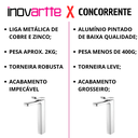Ver imagem 2 de Torneira Monocomando Cromada Bica Alta Luxo Banheiro Lavabo Pia Cuba Inovartte In57